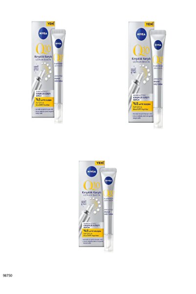 NIVEA 98750 Q10 Instant Effect Anti-Wrinkle Serum 3 Pieces