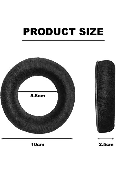 PadForce Set of 2 sponges for Beyerdynamic DT990 PRO, DT660, DT440 headphones - Black