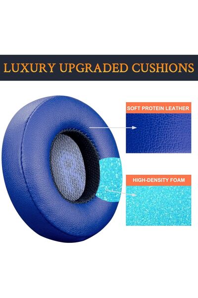 PadForce Set de 2 bureți pentru căști JBL E45, 45BT, 35, 35BT, C45BT - Spumă cu memorie - Albastru