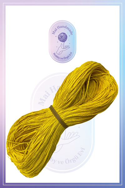 Mai Handmade Hobby ve Örgü Evi Doğal Kağıt İp 300-350 Gr Yaklaşık 300-350 Met...