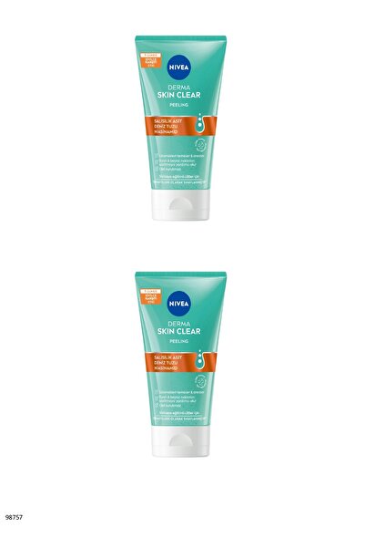 NIVEA 98756 DERMA SKIN CLEAR NIGHT EXFOLIATOR GECE ARINDIRICI KREM 2 ADET