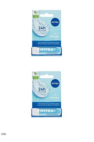 NIVEA 85088 Hydro Care Spf 15 Lip Care Cream 2 Pcs