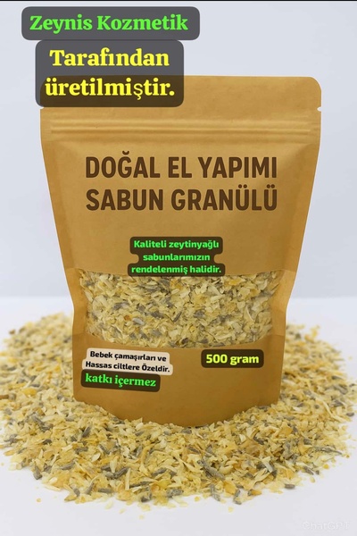 zeynis Doğal Zeytinyağlı Granül Sabun Tozu(500 Gram), Bebek Çamaşır Deterjanı...