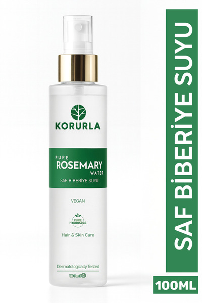 Korurla Saf Biberiye Suyu Dökülme Karşıtı ve Saç Uzamasını Destekleyici Saç T...