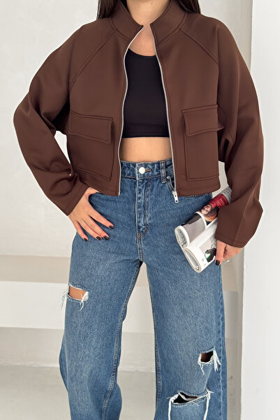 Noa Noa Γυναικείο κοντό μπουφάν με μεταλλικό φερμουάρ – Μίνιμαλ & Αστικό Αισθητικό