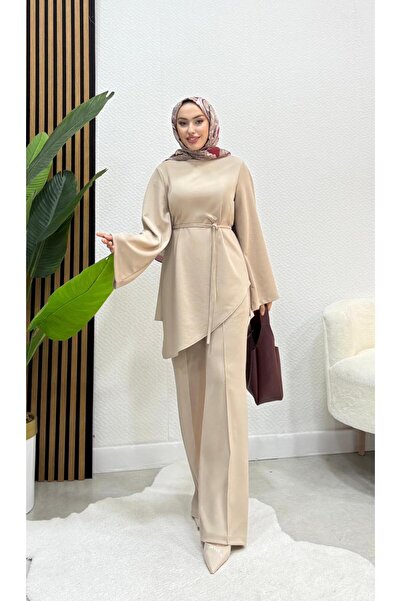 modasusev Belden Tie-Up Double Hijab Set