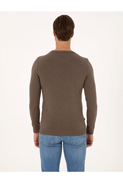 Pierre Cardin Basic Crew Neck Slim Fit Knit Sweater