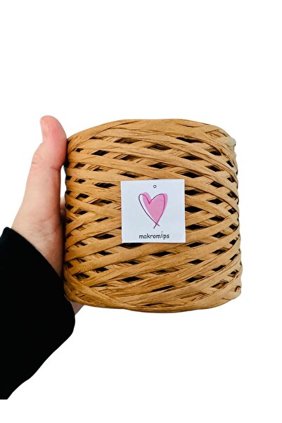 Makromİps خيوط رافيا فاخرة 200 جرام للحياكة اليدوية، ورق تيكو، خيوط طبيعية للحقائب البوهيمية وقبعات السوبرا، خيوط للهوايات