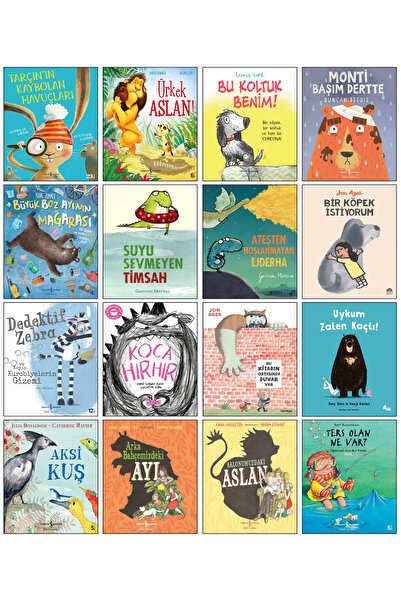 TÜRKİYE İŞ BANKASI KÜLTÜR YAYINLARI Ürkek Aslan Suyu Sevmeyen Krokodil Timsah...