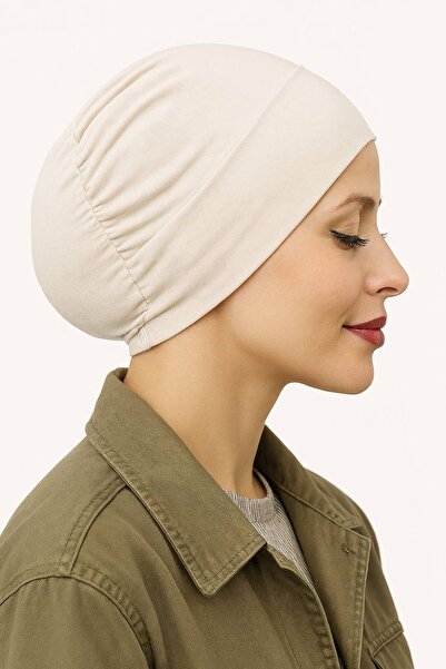 ALDAİR Hijab Elastic Non-Slip Seamless Snap-On Marine Cap Practical Bonnet