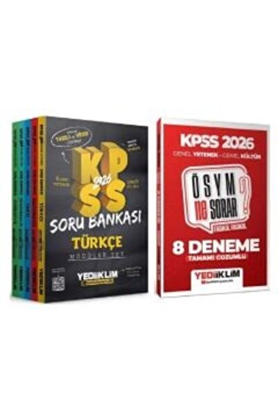 Yediiklim Yayınları Yediiklim 2026 KPSS Genel Yetenek Genel Kültür Soru Banka...