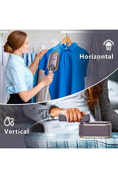 Generic ENYEE Travel Steamer Iron for Clothes - 1200W Handheld Size Portable Travel Steamer, 3 Steam Levels