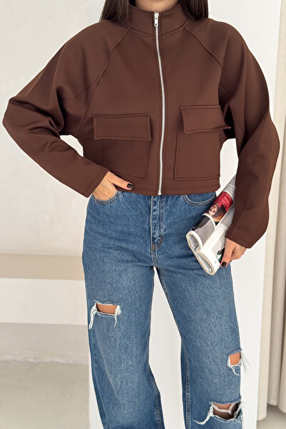 Noa Noa Дамско късо яке Scuba Metal Zipper – минималистичен и урбанистичен стил