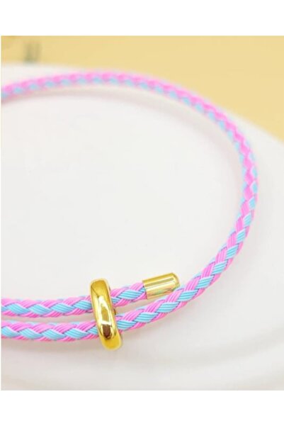 naaksesuar Rope Bracelet Adjustable Model Mixed Pink