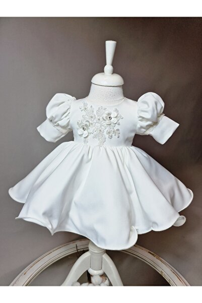 OEM Rochița de botez Rosalia – Romantism și rafinament pentru micuța ta