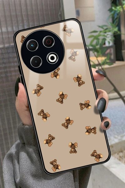 TECNO Spark 30 Pro Uyumlu Ayıcık Tasarımlı Glossy Premium Kılıf