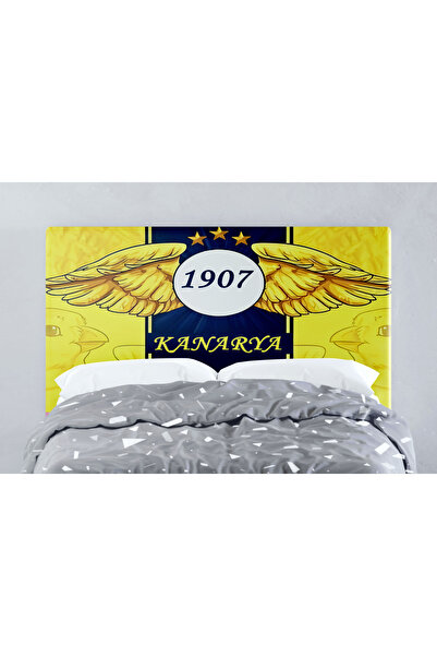 Şen Dekorasyon Sarı Lacivert Kanarya Baza Başlık Kılıfı