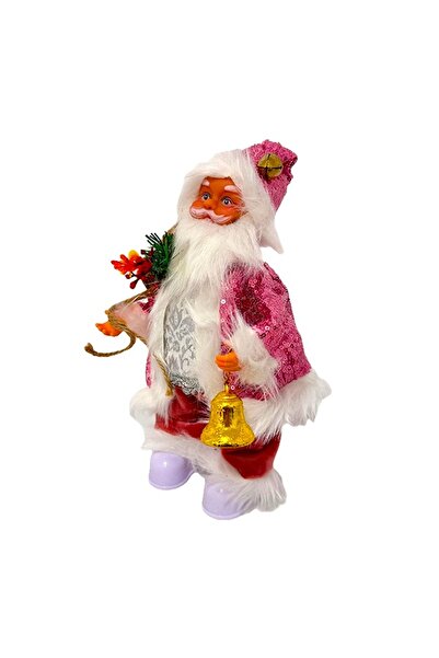 velve Mos Craciun animat,clopotel,sac de cadouri, luminite colorate,imbracat ...