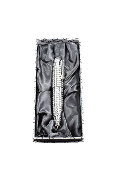 Gemma Gino Casti ballpoint pen, fully covered with rhinestones, with a 6.5 cm long metal refill
