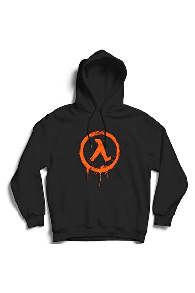 The Fame Half Life Orange Logo, Joc, Gamer, Hanorac unisex din bumbac, cu imprimeu