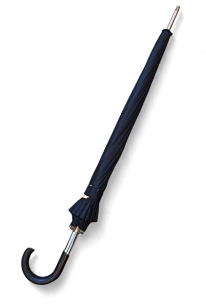 Baginn Protokol Baston Şemsiye 16 Fiber Telli Siyah Renk 115 Cm Çap Kapalı Bo...