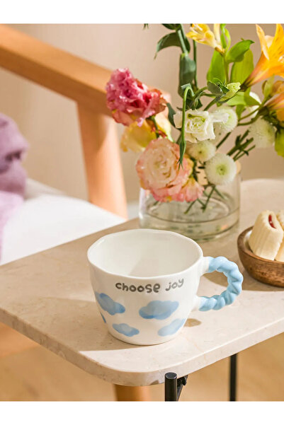 LC Waikiki Lcw Home Blue Printed Ceramic Mug 270 ml