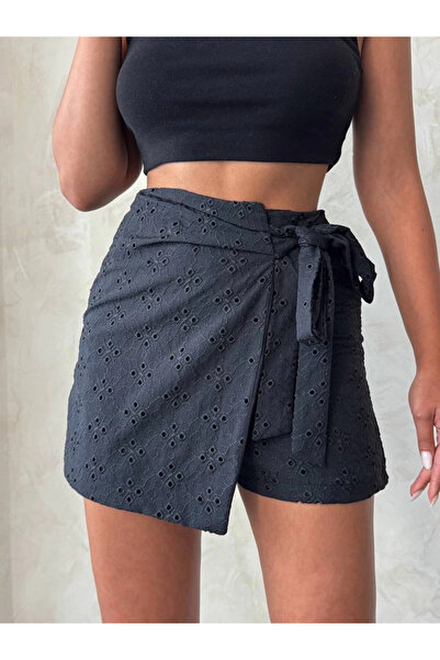 Ethab Ticaret Brodeli Shorts Skirt S255075