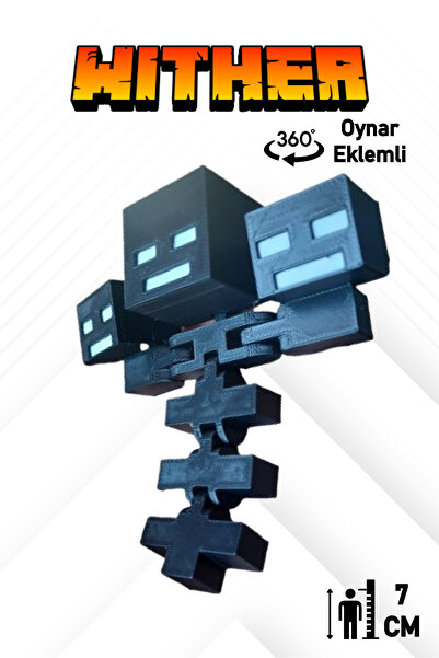 GiginGo Minecraft Wither Oynar Eklemli Gizemli Karakter 7CM