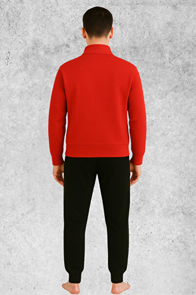 MOLICO Unisex New Season Cotton Seasonal Half-Zip Sweatshirt Tracksuit Bottoms Combination Set of 2