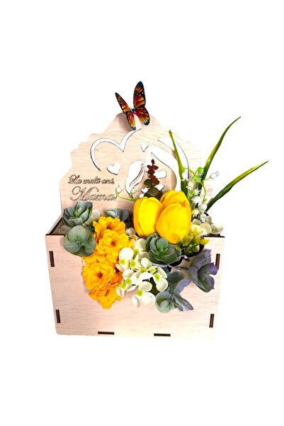 velve Aranjament floral Envelo, flori de sapun, hortensie, lalele,margaritar ...