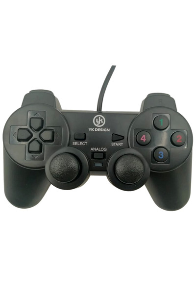 Lisinya Dual Vibration USB Wired Game Controller Pc Compatible Vibration Game...