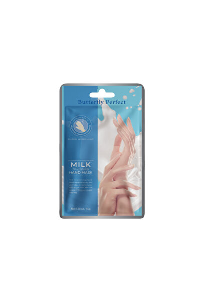 Butterfly Perfect قفازات ترطيب اليدين بمستخلص الحليب