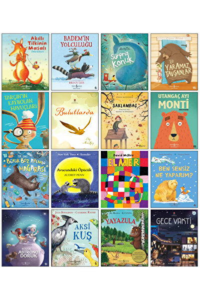 TÜRKİYE İŞ BANKASI KÜLTÜR YAYINLARI Sürpriz Konuk Şu Yaramaz Tavşanlar Utangaç Ayı Monti Yayazula Avucundaki Öpücük Okul Öncesi Hikaye