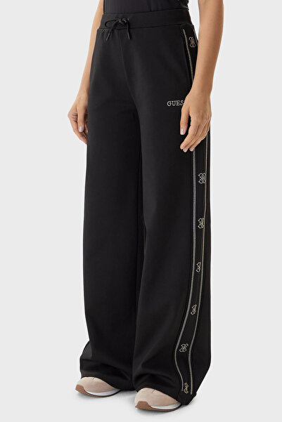 Guess Octavia Loose Fit Normal Bel Geniş Paça Taş Detaylı Pantolon V5BB12KCX22 PANTOLON V5BB12