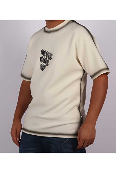 Red Planet Men’s Hockey Style Jersey T-Shirt | Oversized Sports Streetwear Top