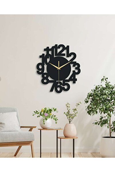 walldenart Büyük Rakamlı Metal Duvar Saati