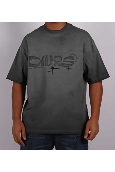 Red Planet Men’s Gradient Washed T-Shirt | Stylish Crew Neck Short Sleeve