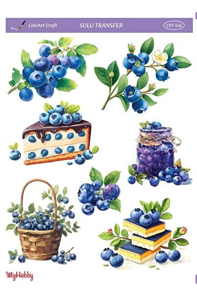 LİNEART Sulu Transfer No:LNT545-25x35cm