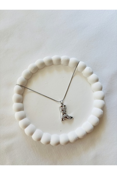Home Western Boot Figured Necklace - New Season Trend Jewelry - Modern Boho N...