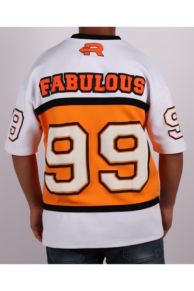 Red Planet Men’s Sports Jersey T-Shirt | Athletic Oversized V-Neck Top