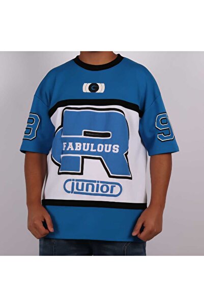 Red Planet Men’s Sports Jersey T-Shirt | Athletic Oversized V-Neck Top