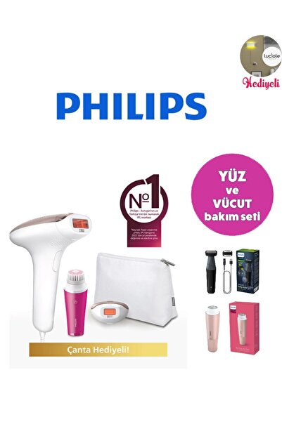 Philips Yüz ve Vücut Lumea BRI924 Lazer Epilasyon Tüy Alma + Yüz Temizleme ,Vücut Traş Makinesi FullSET