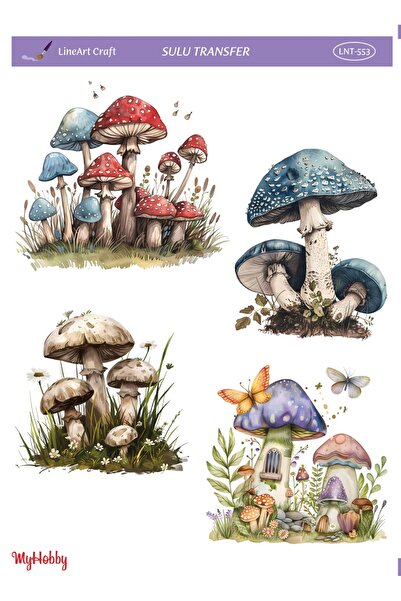 LİNEART Sulu Transfer No:LNT5-25x35cm