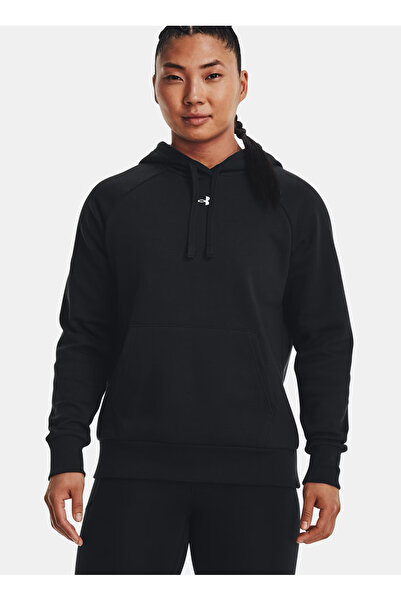 Under Armour 1379500-001-UA Rival Fleece Hoodie Siyah Kapüşon Yaka Normal Düz Kadın Sweatshırt
