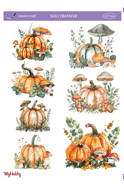 LİNEART Sulu Transfer No:LNT5-25x35cm