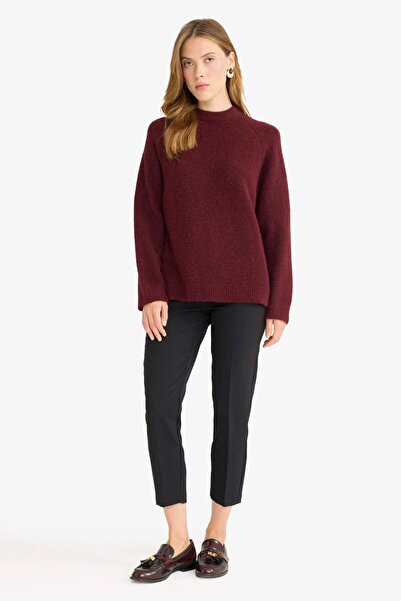 DeFacto Wool Blend Crew Neck Thick Knit Sweater G1396Ax25Wn