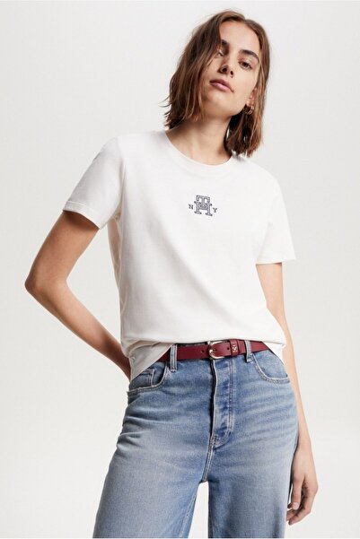 Tommy Hilfiger Nakışlı regular pamuklu t-shırt