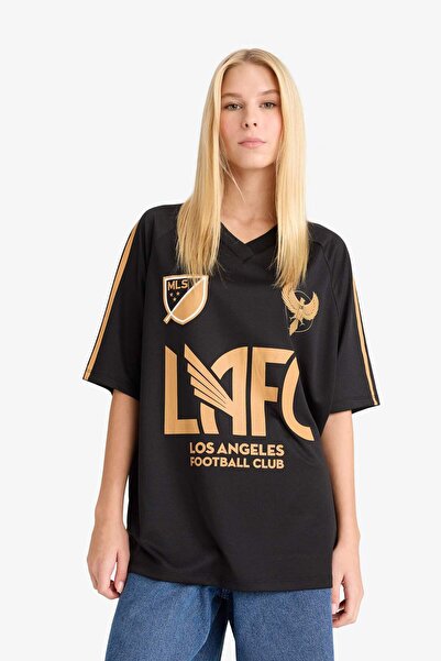 DeFacto Coool Mls Oversize Wide Fit Back Printed Short Sleeve T-Shirt G0479Ax25Au