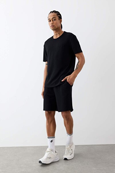 DeFacto Defactofit Standard Fit Crew Neck Printed Athlete Short Sleeve T-Shirt F8389Ax25Au