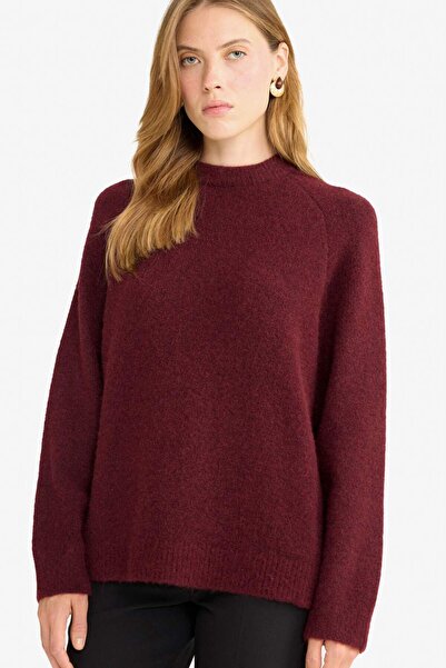 DeFacto Wool Blend Crew Neck Thick Knit Sweater G1396Ax25Wn